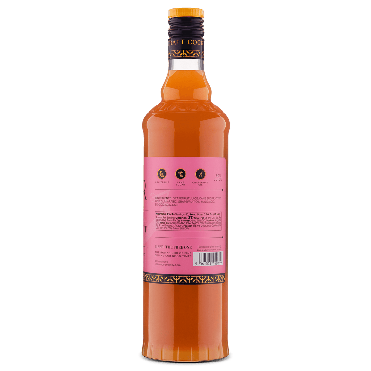 Rio Red Grapefruit Cordial: 750 mL