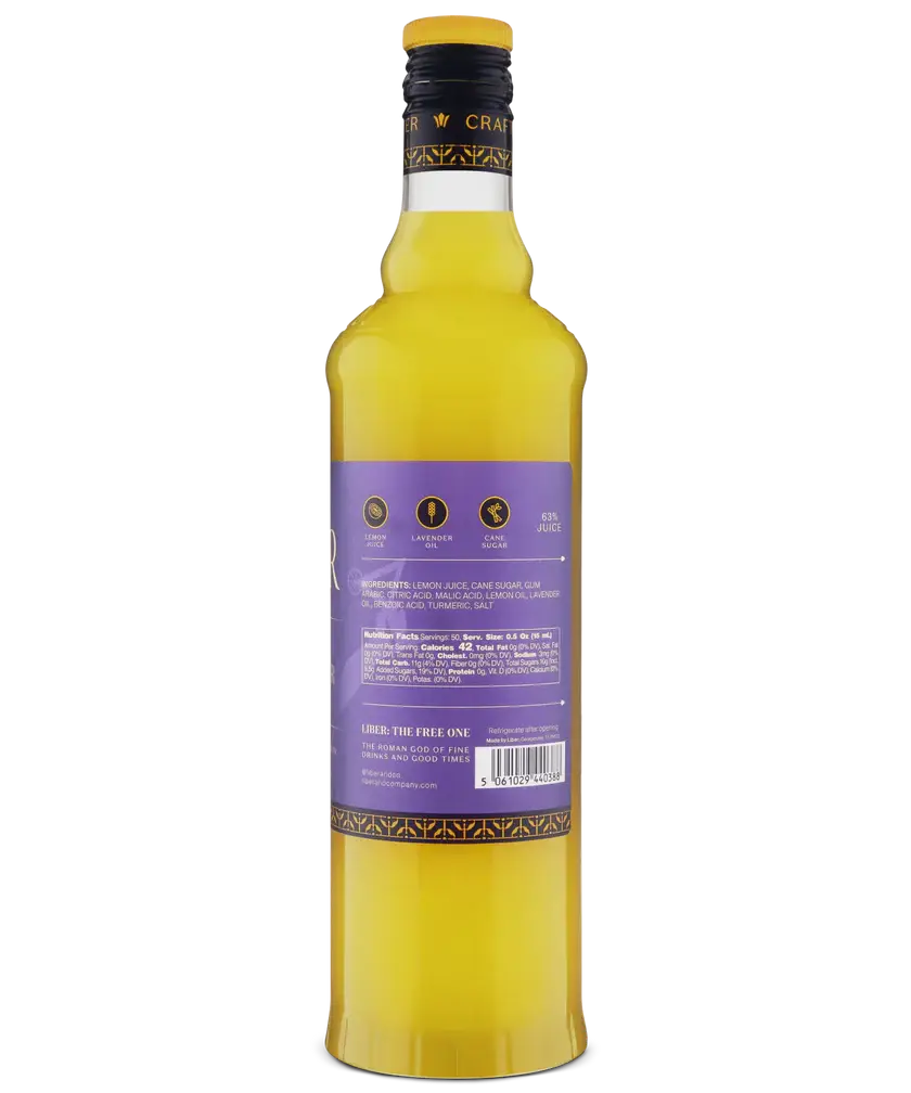 Lavender and lemon cordial: 750 mL