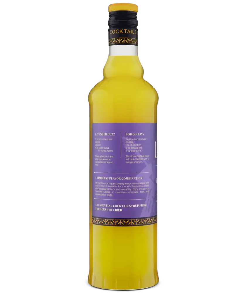 Lavender and lemon cordial: 750 mL