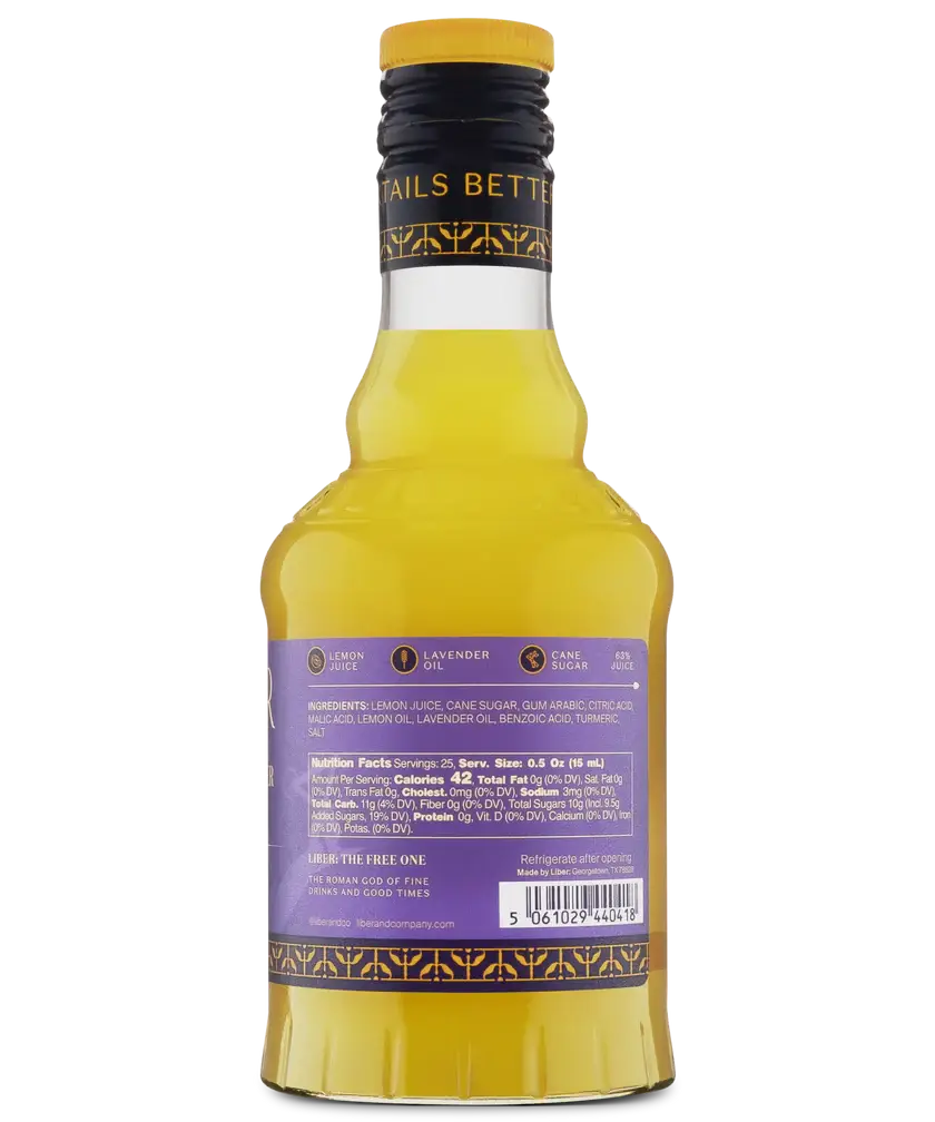 Lavender and lemon cordial: 750 mL