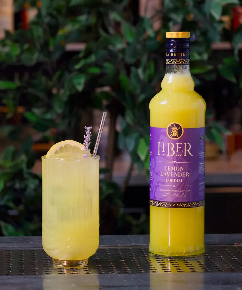 Lavender and lemon cordial: 750 mL
