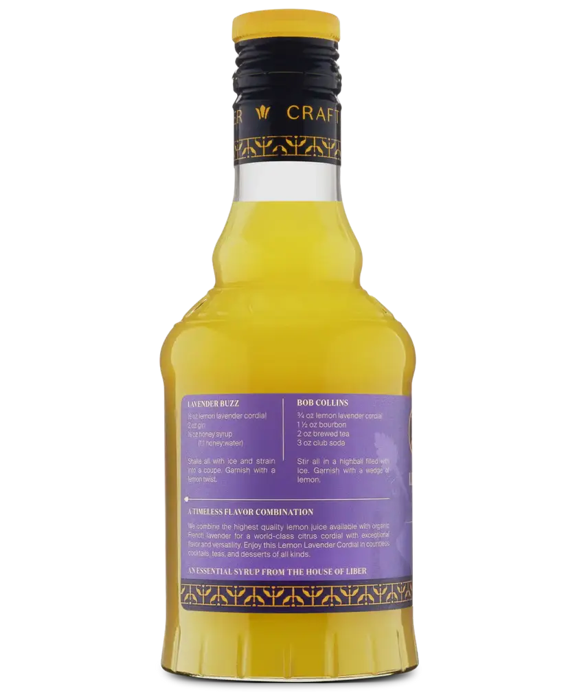 Lavender and lemon cordial: 750 mL