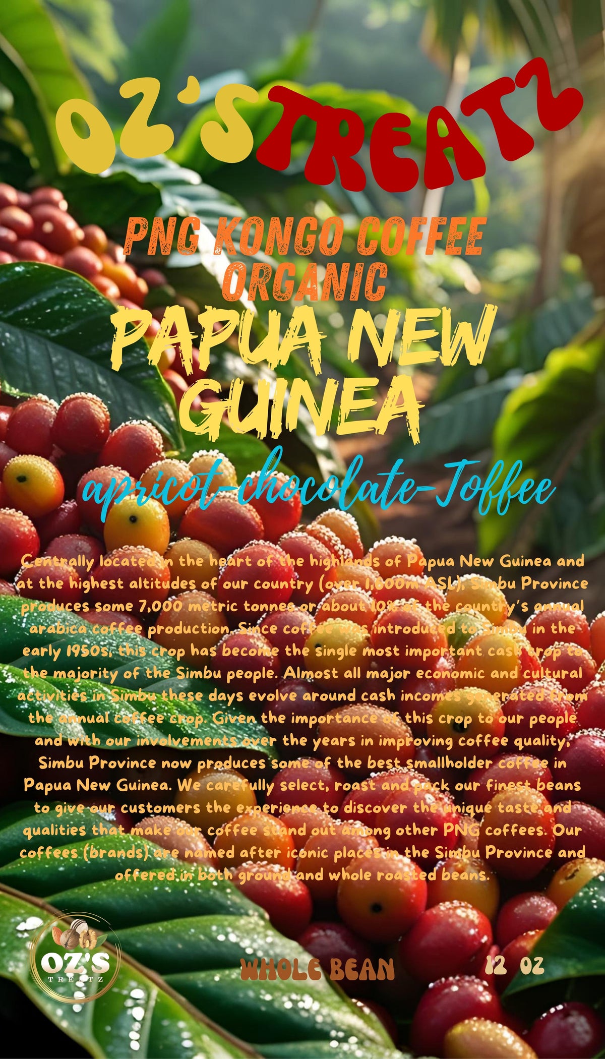 COFFE MEDIUM ROAST GROUND   PAPUA NEW GUINEA